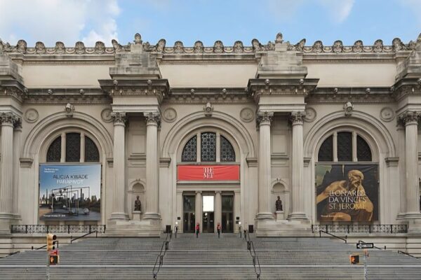 Outside of the Met in NYC